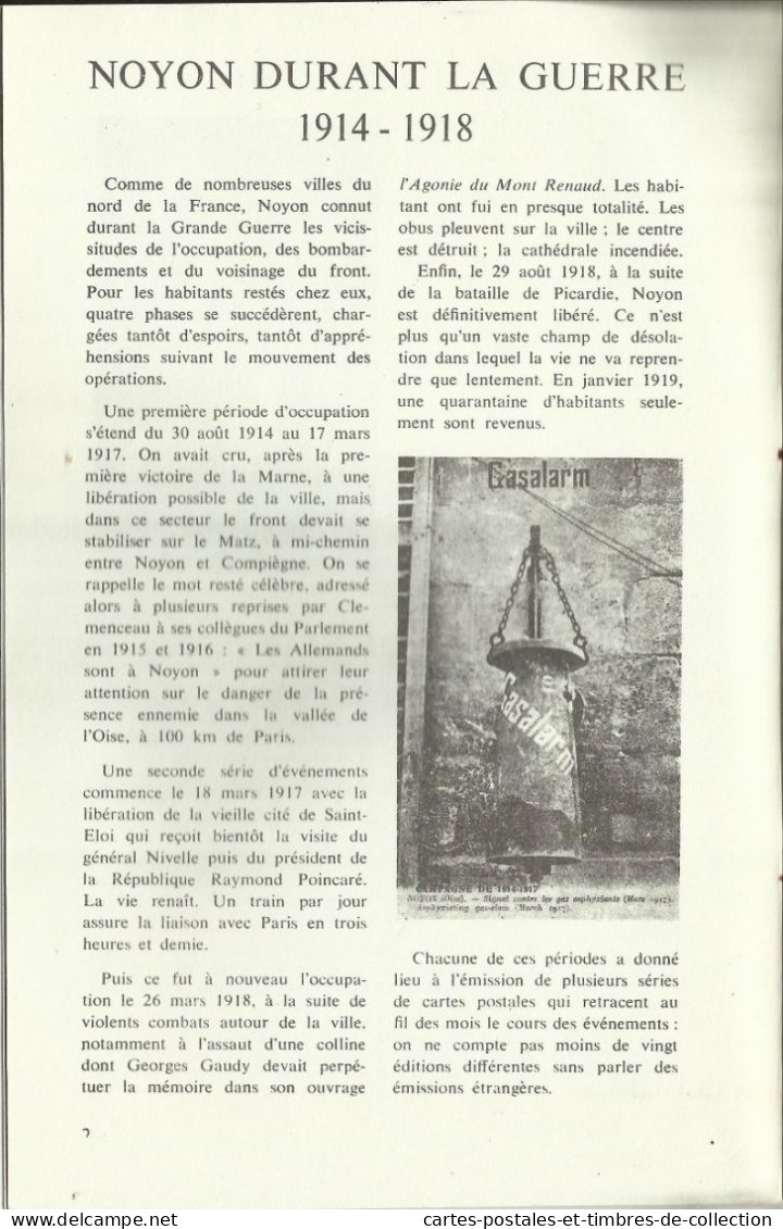 LE CARTOPHILE N°19 , Décembre 1970 , NOYON DURANT LA GUERRE 1914-1918 , MONT DE PIETE , SCULPTOCHROMIE , Etc... - Frans