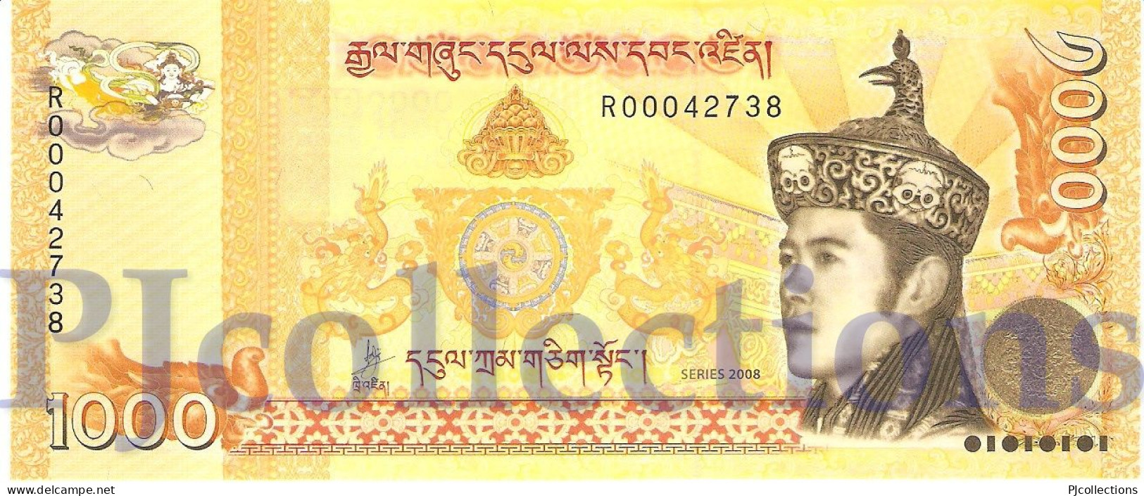 BHUTAN 1000 NGULTRUM 2008 PICK 34a UNC - Bhutan