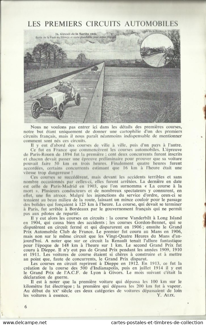 LE CARTOPHILE N°24 , Mars 1972 , LA MARCHE DE L'ARMEE 29 MAI 1904, LES PREMIERS CIRCUITS AUTOMOBILES , Etc... - Französisch
