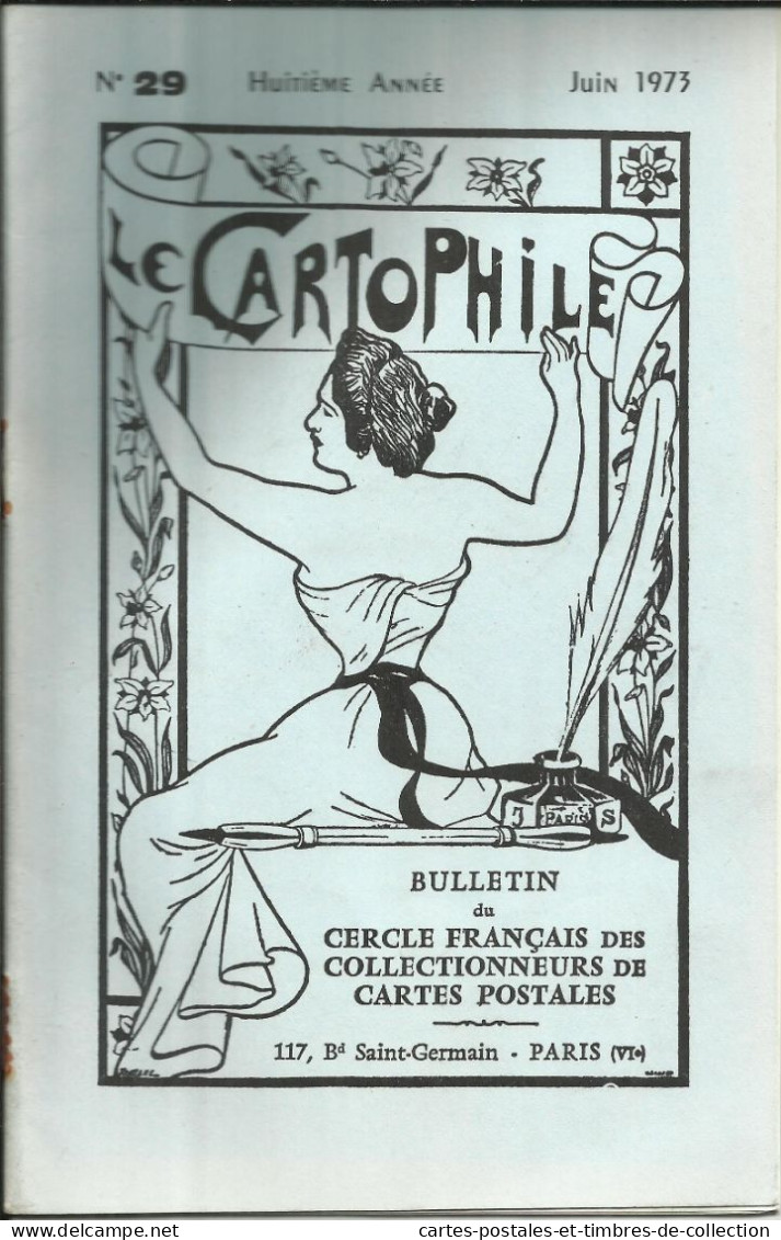 LE CARTOPHILE N°29 , Juin 1973 , LES ABATTOIRS DE LA VILLETTE , LE BANDIT CORSE BELLACOSCIA , Etc... - Francés