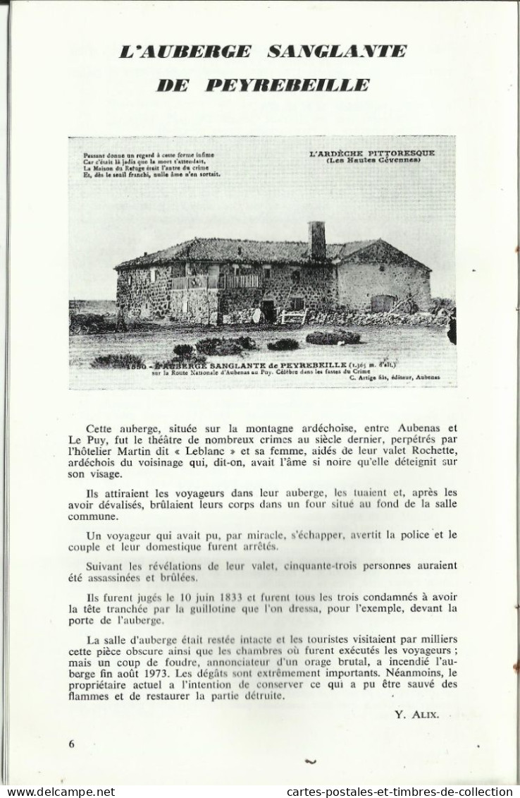 LE CARTOPHILE N°31 , Décembre 1973 , AUBERGE SANGLANTE DE PEYREBEILLE , FETES DES REINES DE MI-CAREME A COGNAC , Etc... - Francese