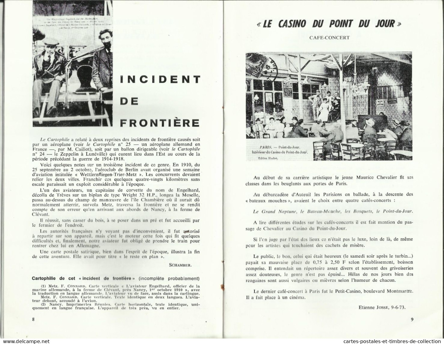 LE CARTOPHILE N°31 , Décembre 1973 , AUBERGE SANGLANTE DE PEYREBEILLE , FETES DES REINES DE MI-CAREME A COGNAC , Etc... - French