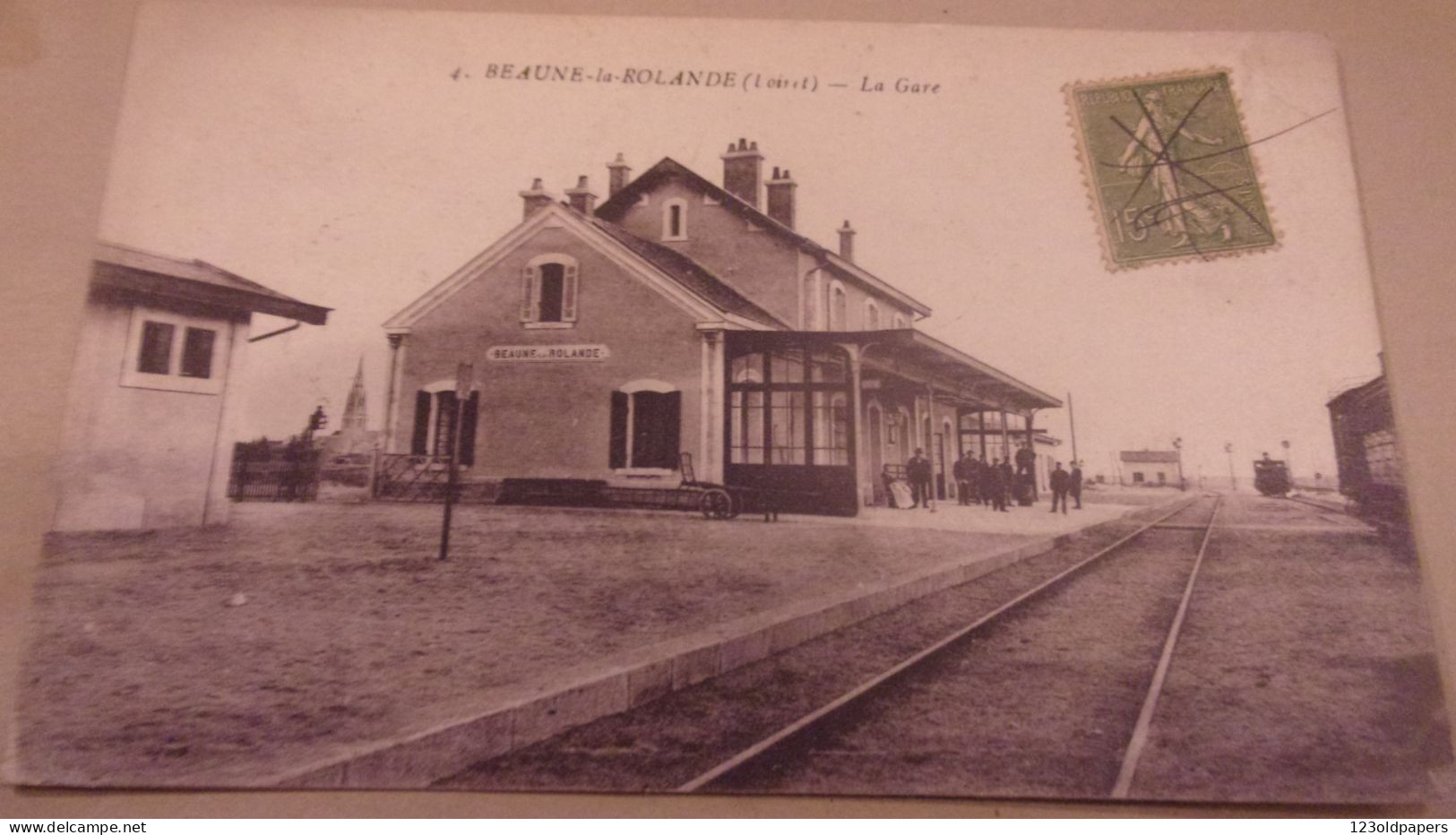 45 BEAUNE LA ROLANDE LA  GARE 4  BREGER  1919 - Beaune-la-Rolande