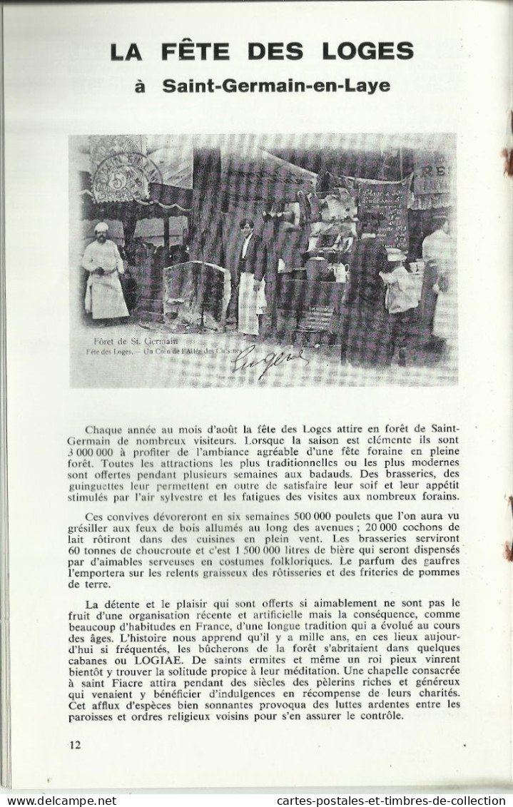 LE CARTOPHILE N°40 , Mars 1976 , LE VILLAGE SUISSE , LA FETE DES LOGES A SAINT GERMAIN EN LAYE , Etc... - Francés