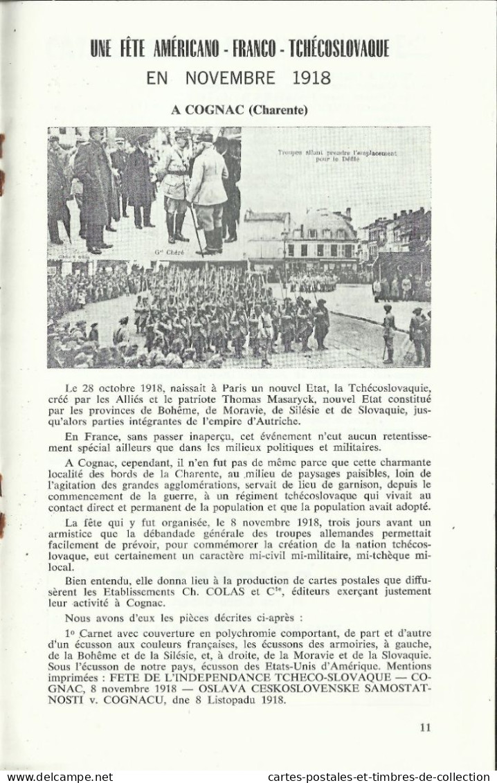 LE CARTOPHILE N°44 , Mars 1977 , GRANDE SEMAINE D'AVIATION DE ROUEN 1910 , FETE Novembre 1918 à COGNAC , Etc... - Frans