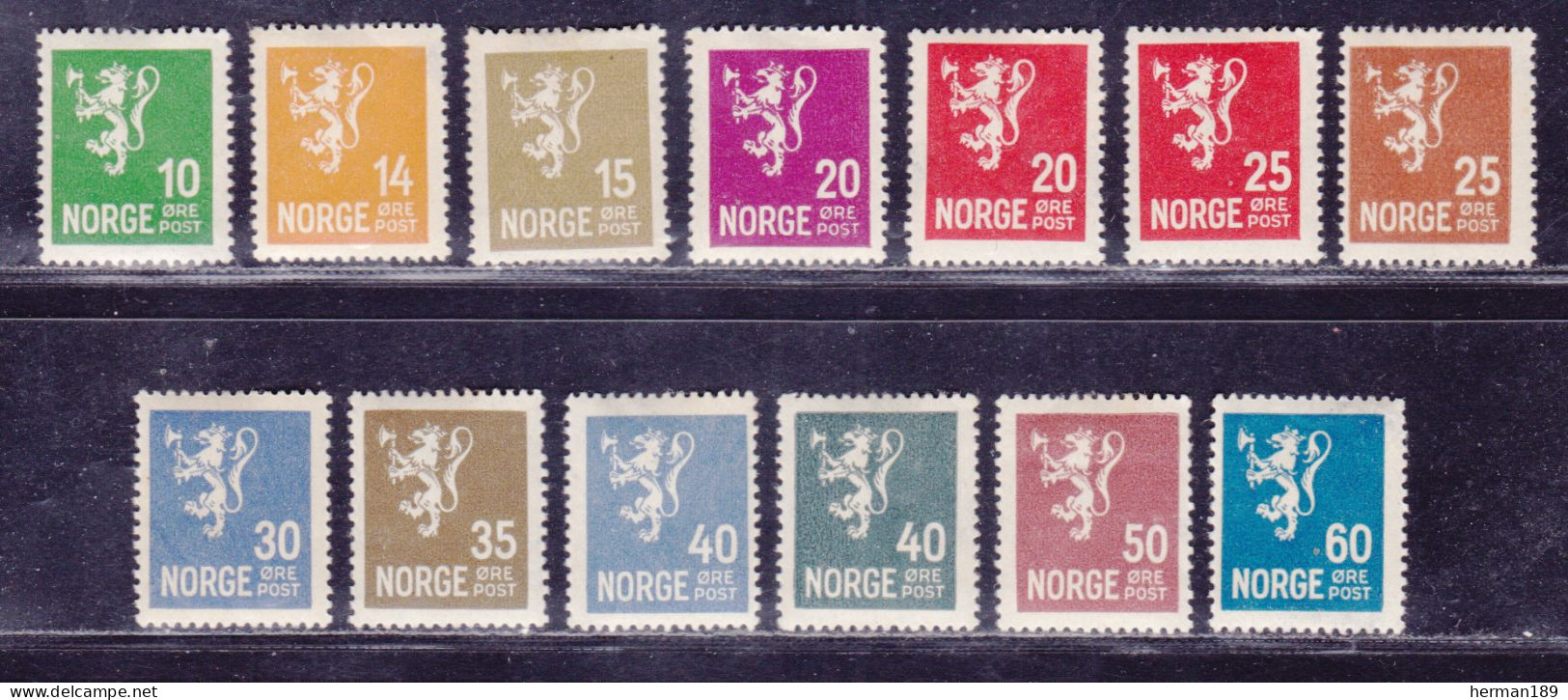 NORVEGE N°  112 à 123 * MLH Neufs Avec Charnière, B/TB (D9877) Série Courante - 1926-29 - Ungebraucht