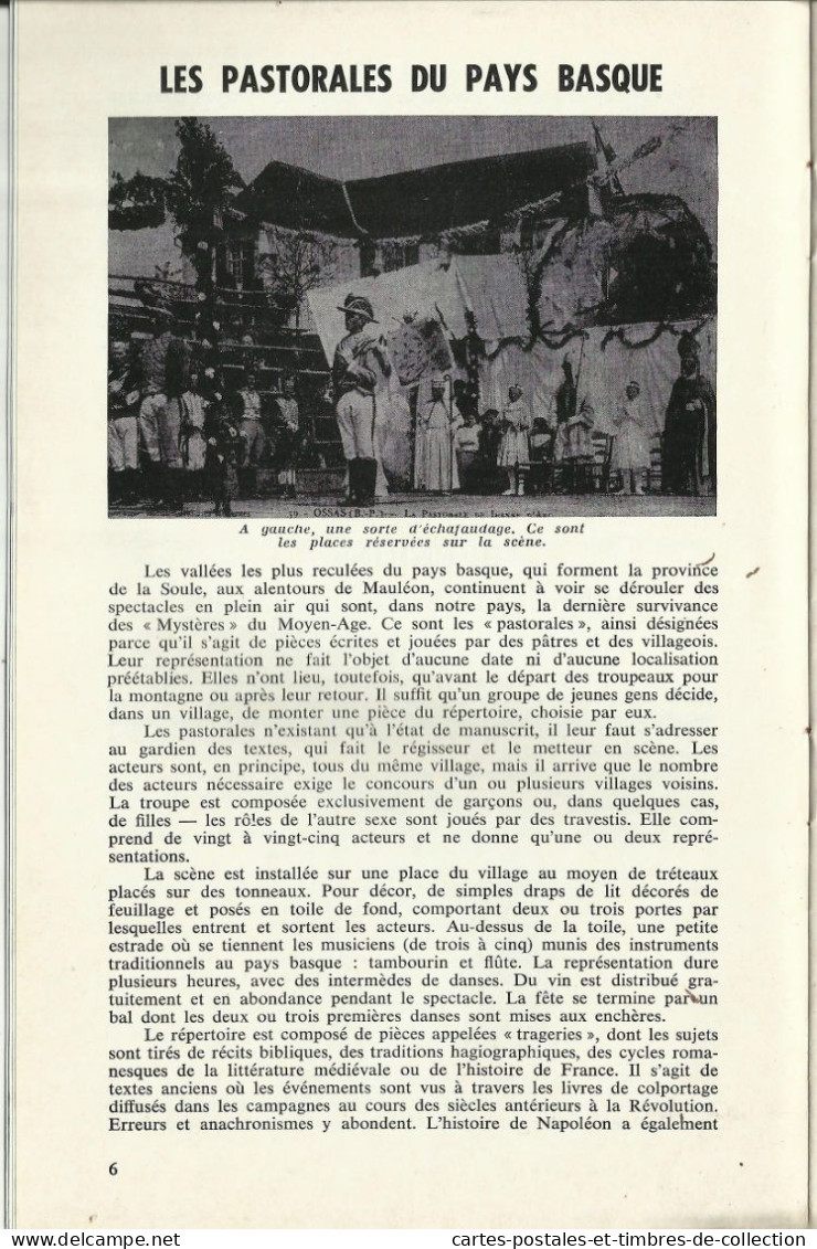 LE CARTOPHILE N°46 , Septembre 1977 , LES PASTORALES DU PAYS BASQUE , LES PETITS METIERS DE PARIS , Etc... - Francés