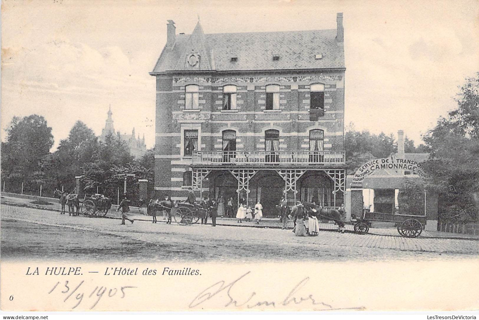 Belgique - La Hulpe - L'hôtel Des Familles - Edit. TH. Van Den Heuvel - Animé - Carte Postale Ancienne - La Hulpe