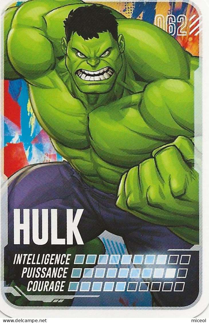 MARVEL - PARS EN MISSION - CARTE N°62  - HULK - Marvel