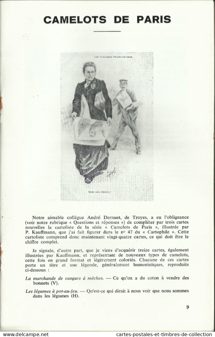 LE CARTOPHILE N°49 , Juin 1978 , FRANCIS CARCO ET LES PETITES FEMMES , VISITE PRESIDENTIELLE A STRASBOURG 1918 , Etc... - Francés