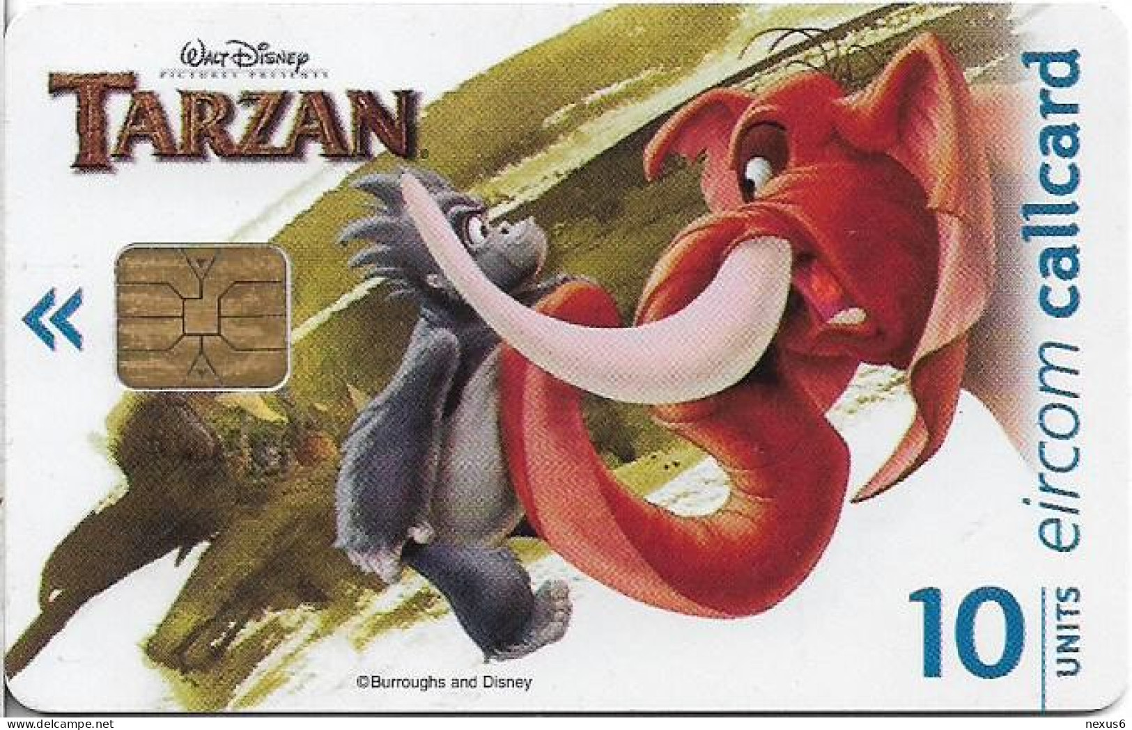 Ireland - Eircom - Tarzan - Kantor And Turk - 10Units, 11.1999, 75.000ex, Used - Irlande