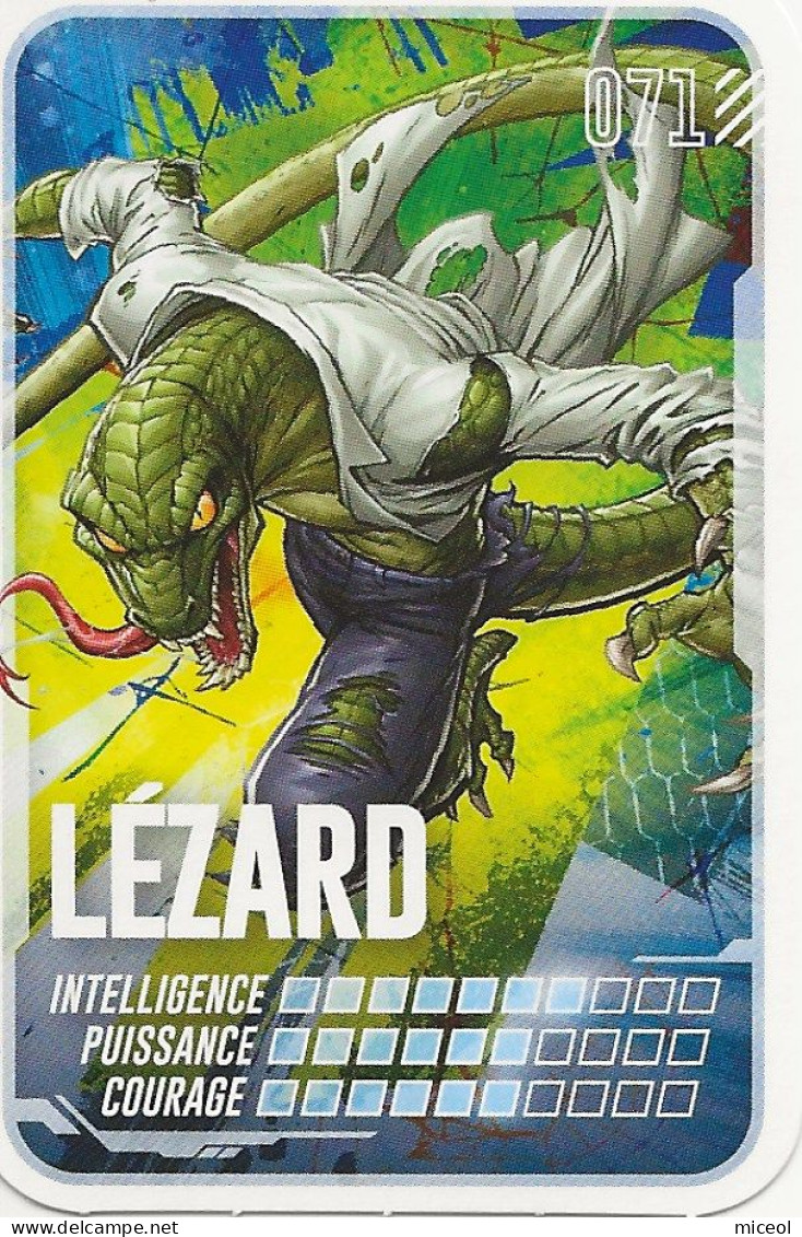 MARVEL - PARS EN MISSION - CARTE N°71  - LEZARD - Marvel