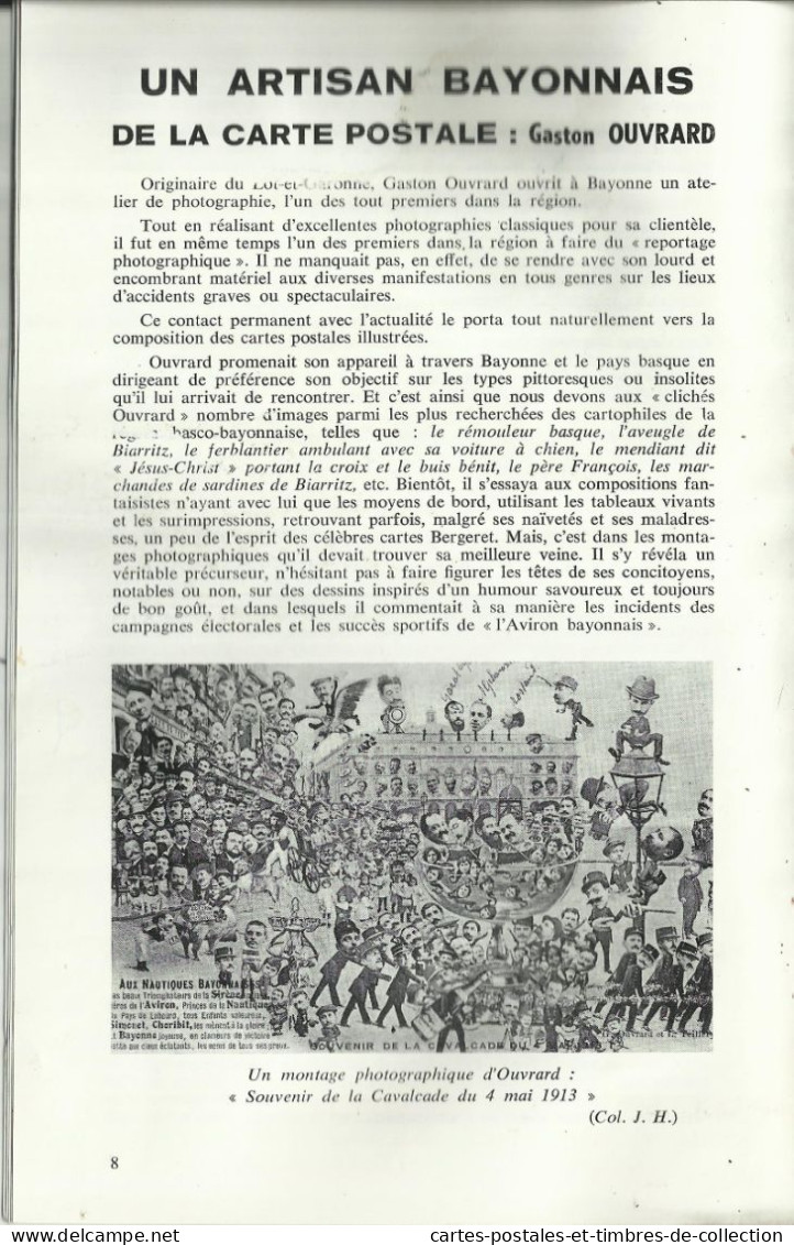 LE CARTOPHILE N°52 , Mars 1979 , PUB. JOB , CP DE NOEL , Gaston OUVRARD , LES PERSONNAGES TYPES CP  DE TUNISIE , Etc... - Francés