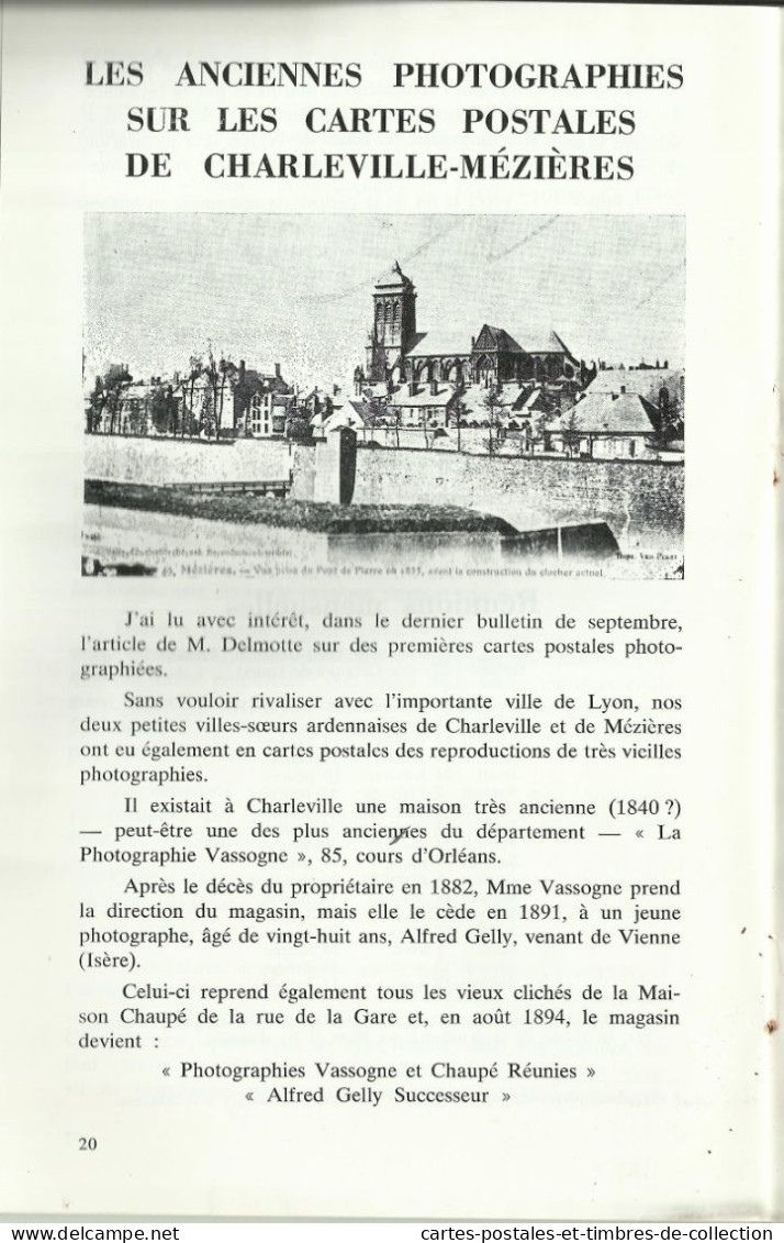 LE CARTOPHILE N°55 , Décembre 1979 , STUDIO PARISIEN REUTLIGER 1853-1924 , LA CARAVANE DE CANCALE , etc...