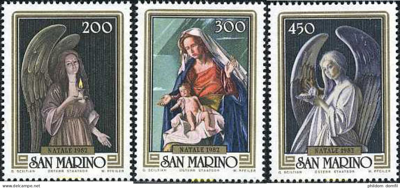 141181 MNH SAN MARINO 1982 NAVIDAD - Used Stamps