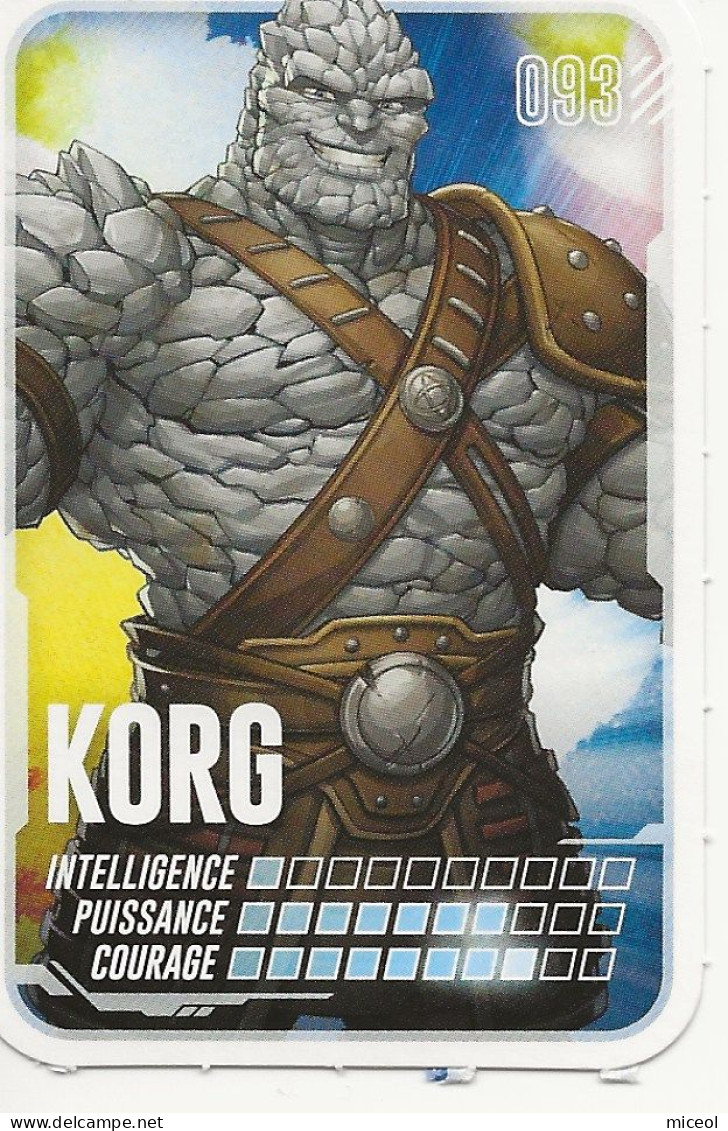 MARVEL - PARS EN MISSION - CARTE N°93  - KORG - Marvel