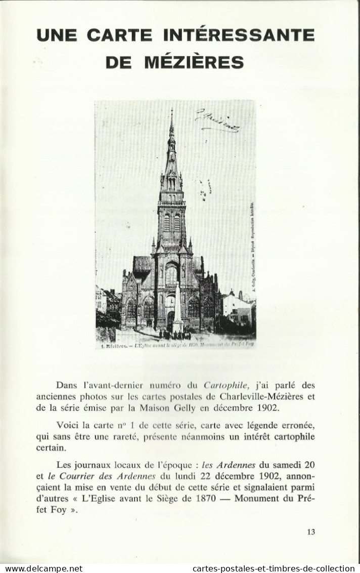 LE CARTOPHILE N°57 , Juin 1980, QUARTIER ST GERMAIN DES PRES , CARTES DE GREVES , JUDAICA , WASSY L'ARBRE BOSSU , etc...