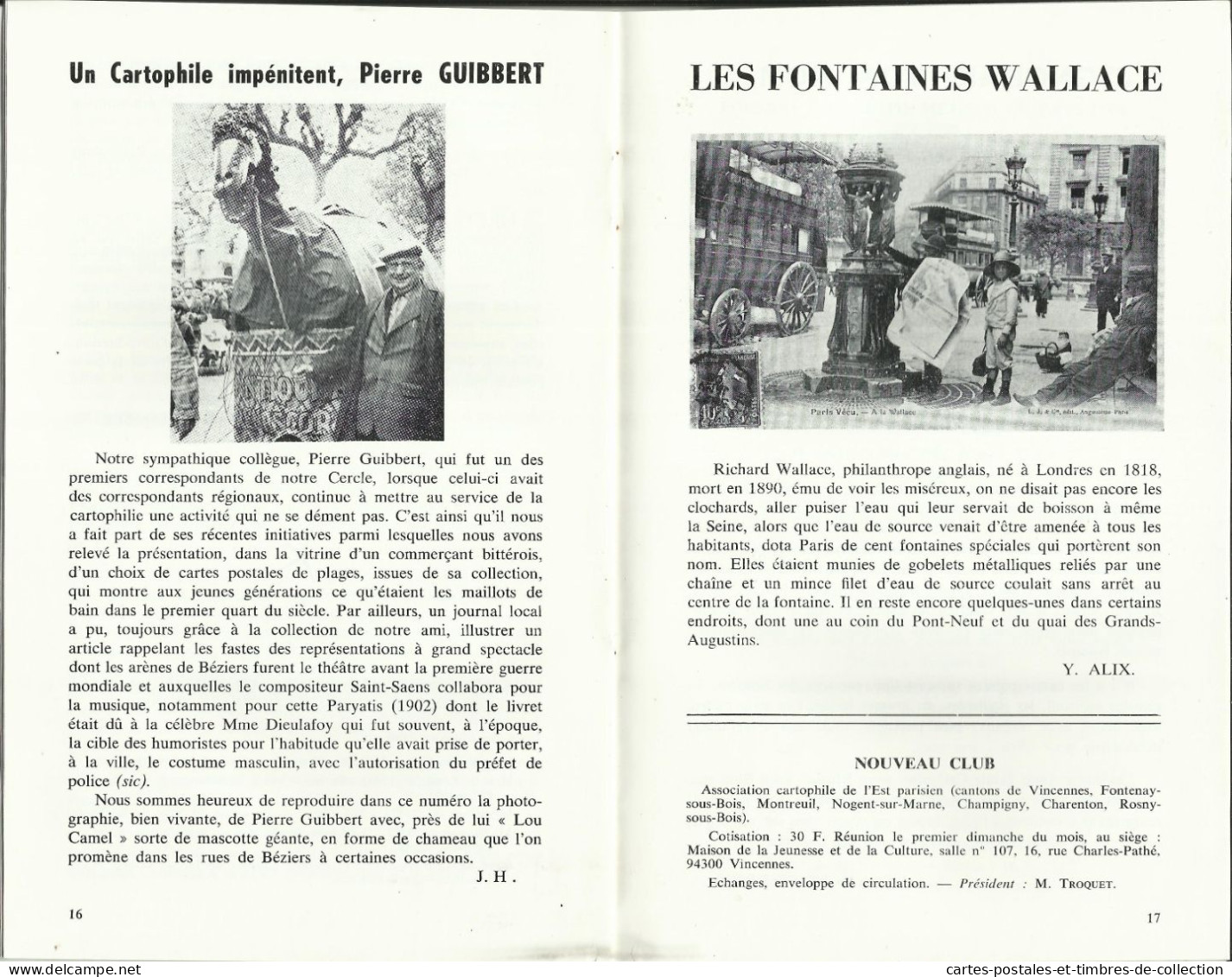 LE CARTOPHILE N°59 , Décembre 1980, LES LAVANDIERES , LA CARTE BERGERET , LES FONTAINES WALLACE , Etc... - Francese