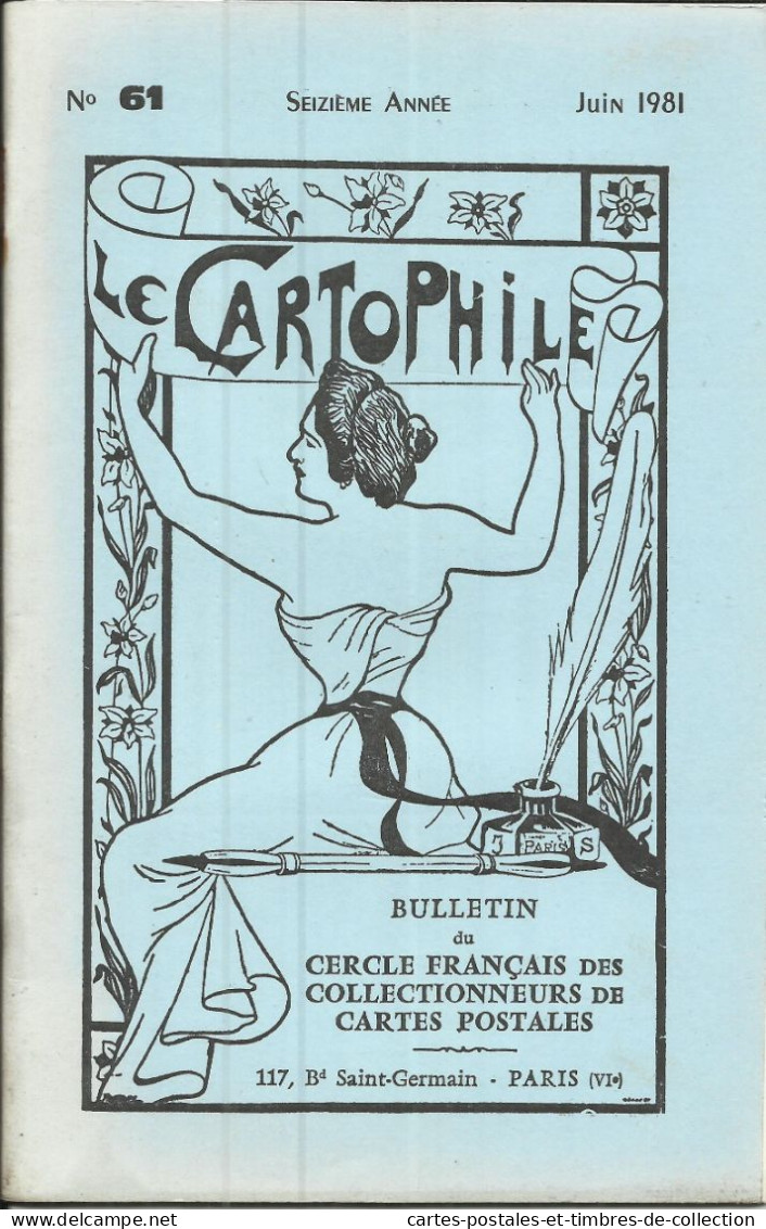 LE CARTOPHILE N°61 , Juin 1981 , LE CARTOSCOPE , SAINT BRIAC SUR MER ( 35 ) , MADAME DELAIT , Etc... - Francese