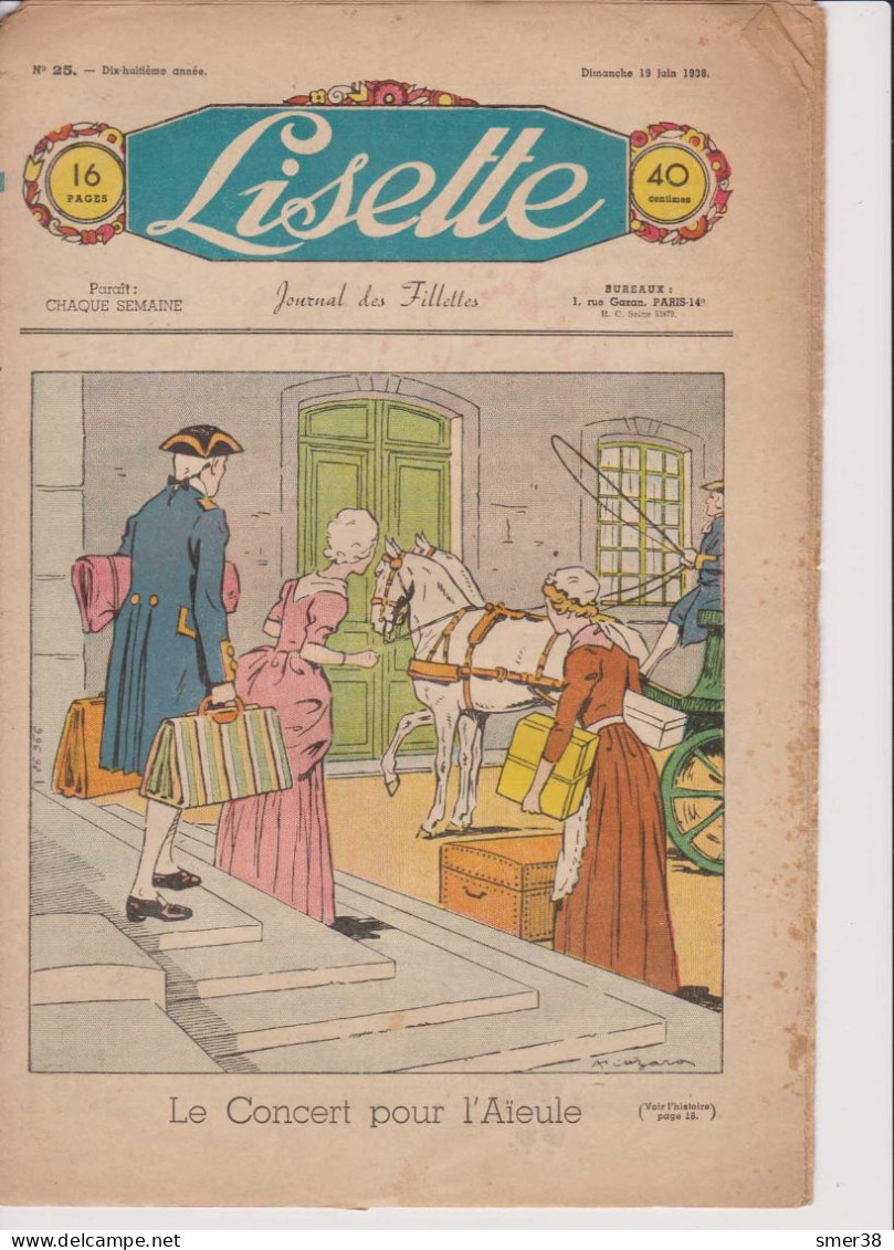 Lisette - Journal Des Fillettes  - 1938  - N°25 - 19/06/1938 - Lisette