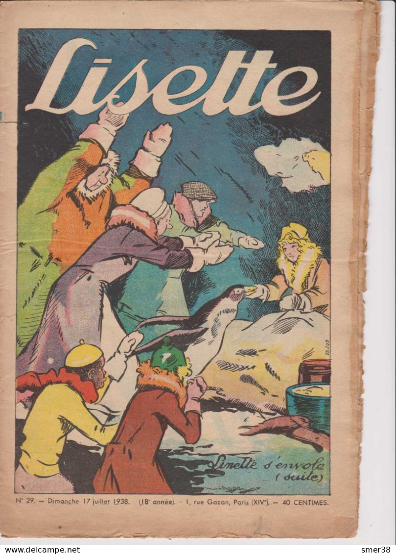 Lisette - Journal Des Fillettes  - 1938  - N°29 - 17/07/1933 - Lisette