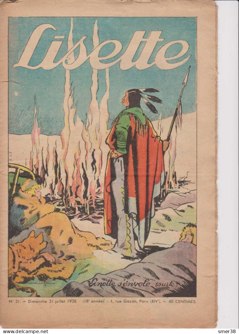 Lisette - Journal Des Fillettes  - 1938  - N°31 - 31/07/1938 - Lisette