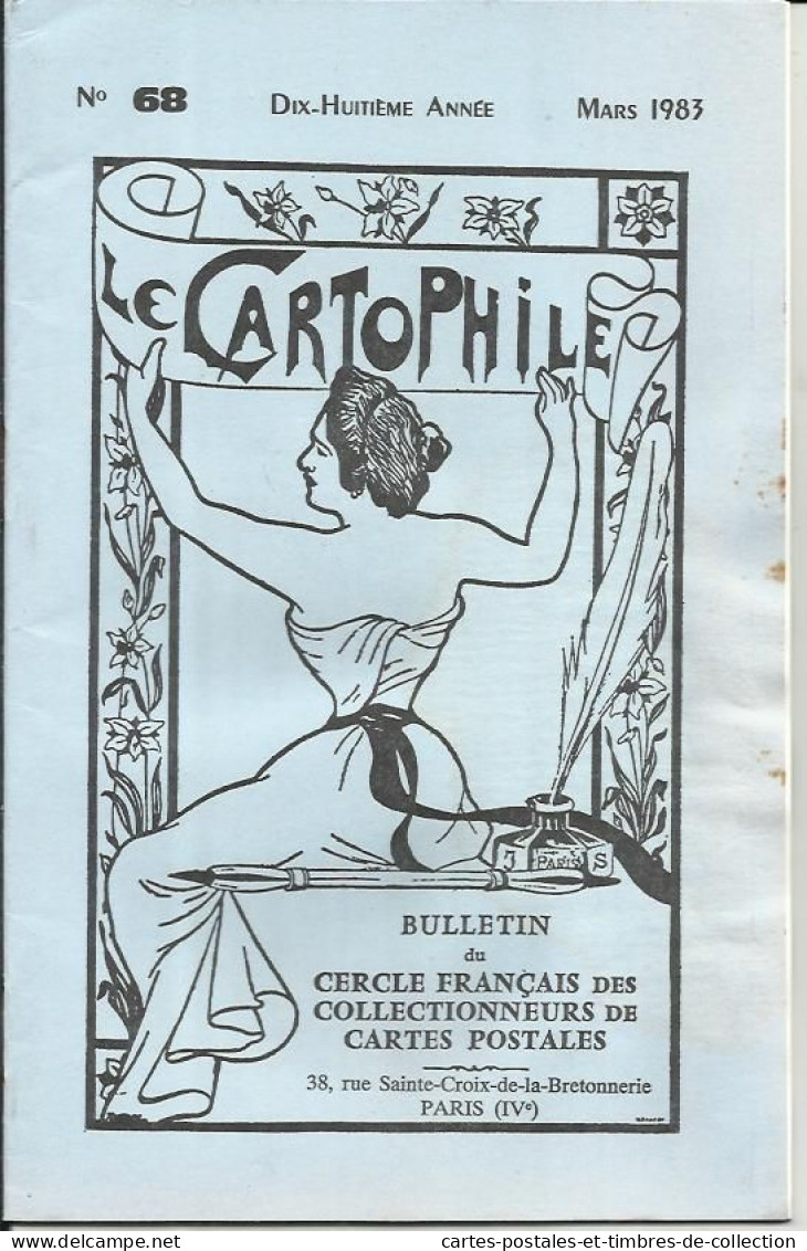 LE CARTOPHILE N°68 , Mars 1983 , LES PRECURSEURS DES FAST FOOD , LE COMMANDANT CHARCOT AU POLE SUD , Etc... - Francese