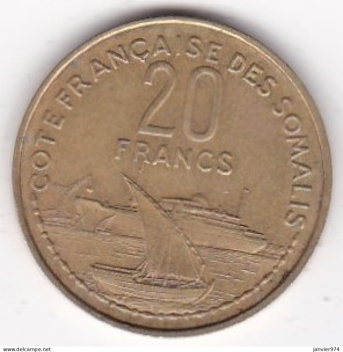 Côte Française De Somalie Djibouti 10 Francs 1965,  Bronze Aluminium , KM# 11, TTB - Gibuti