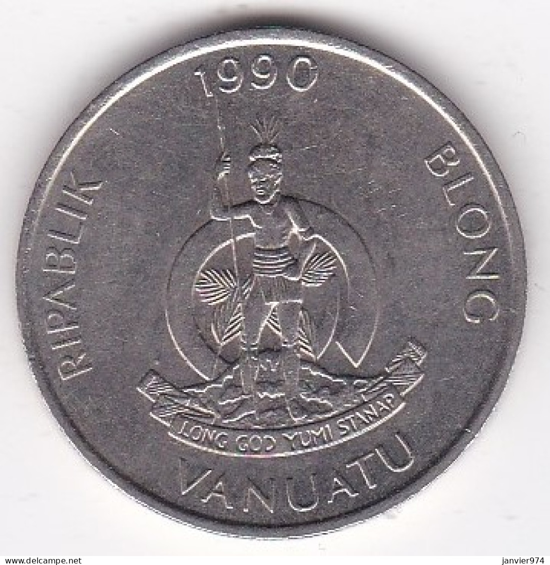 Vanuatu 20 Vatu 1990 , En Cupro Nickel , KM# 7 - Vanuatu