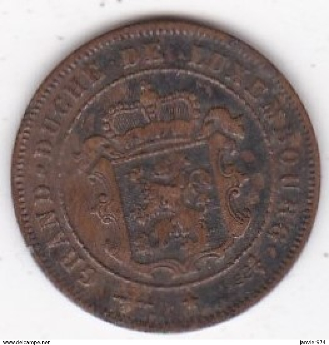 Luxembourg . 2½ Centimes 1908 . Guillaume IV, En Bronze,  KM# 21 - Luxembourg