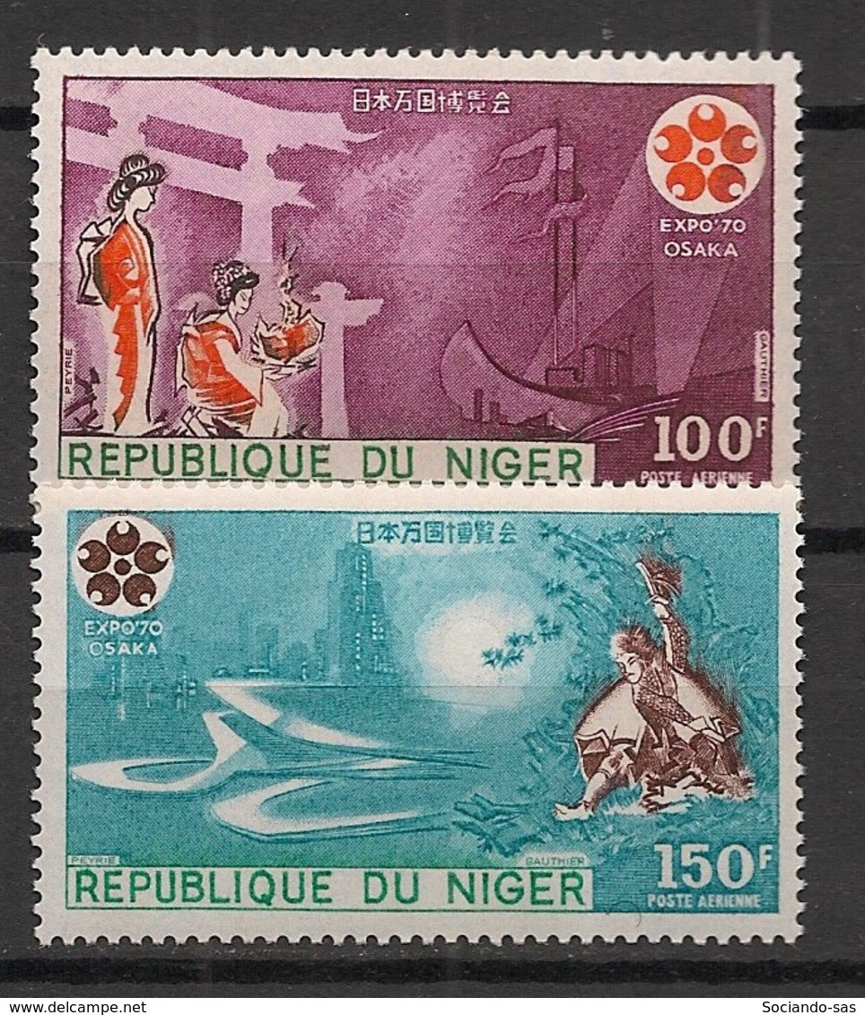 NIGER - 1970 - Poste Aérienne PA N°Yv. 135 à 136 - Exposition Osaka - Neuf Luxe ** / MNH / Postfrisch - 1970 – Osaka (Japón)