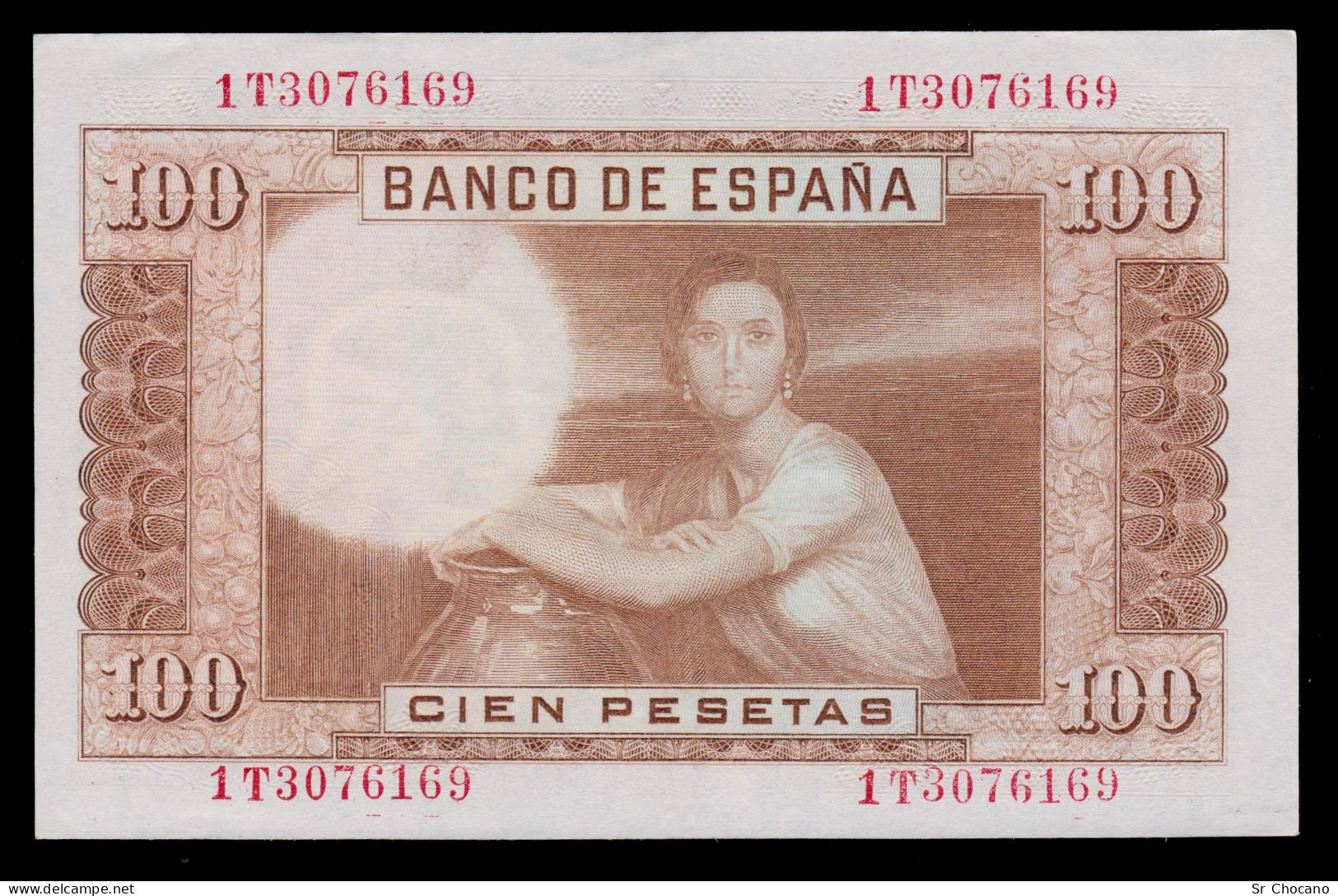 España.100 Pts.SC UNC.1953.JULIO ROMERO.Nº 1T 3076169 - 100 Peseten