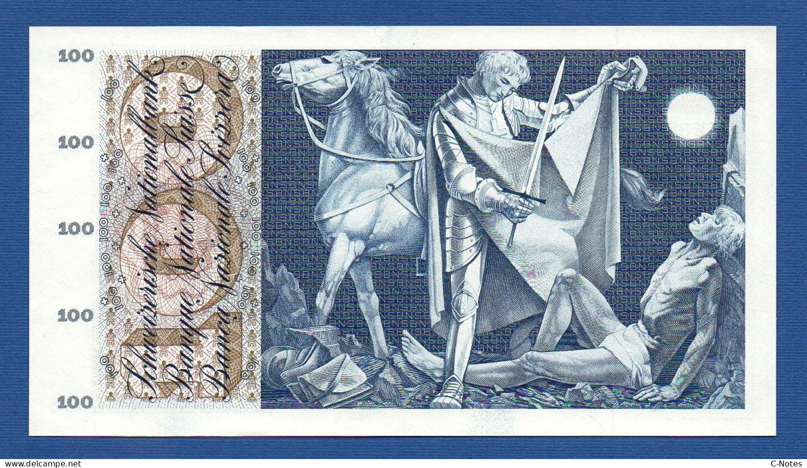 SWITZERLAND - P.49f(1) - 100 Francs 1964 AUNC, Serie 45W83404  -signatures: Brenno Galli / Schwegler / Kunz - Switzerland