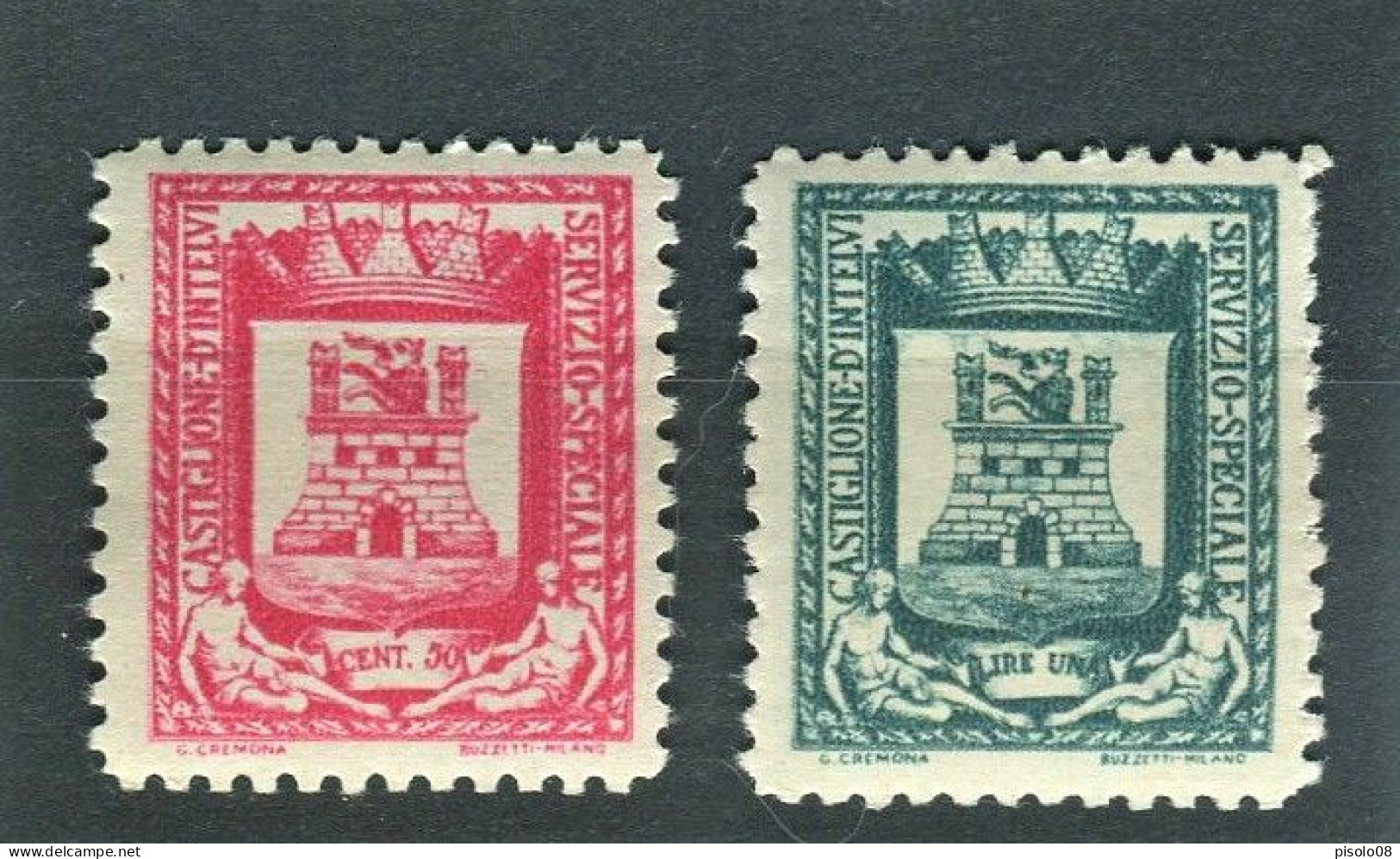 CASTIGLIONE D'INTELVI 1945 STEMMA COLORI INVERTITI ** MNH - Ortsausgaben/Autonome A.