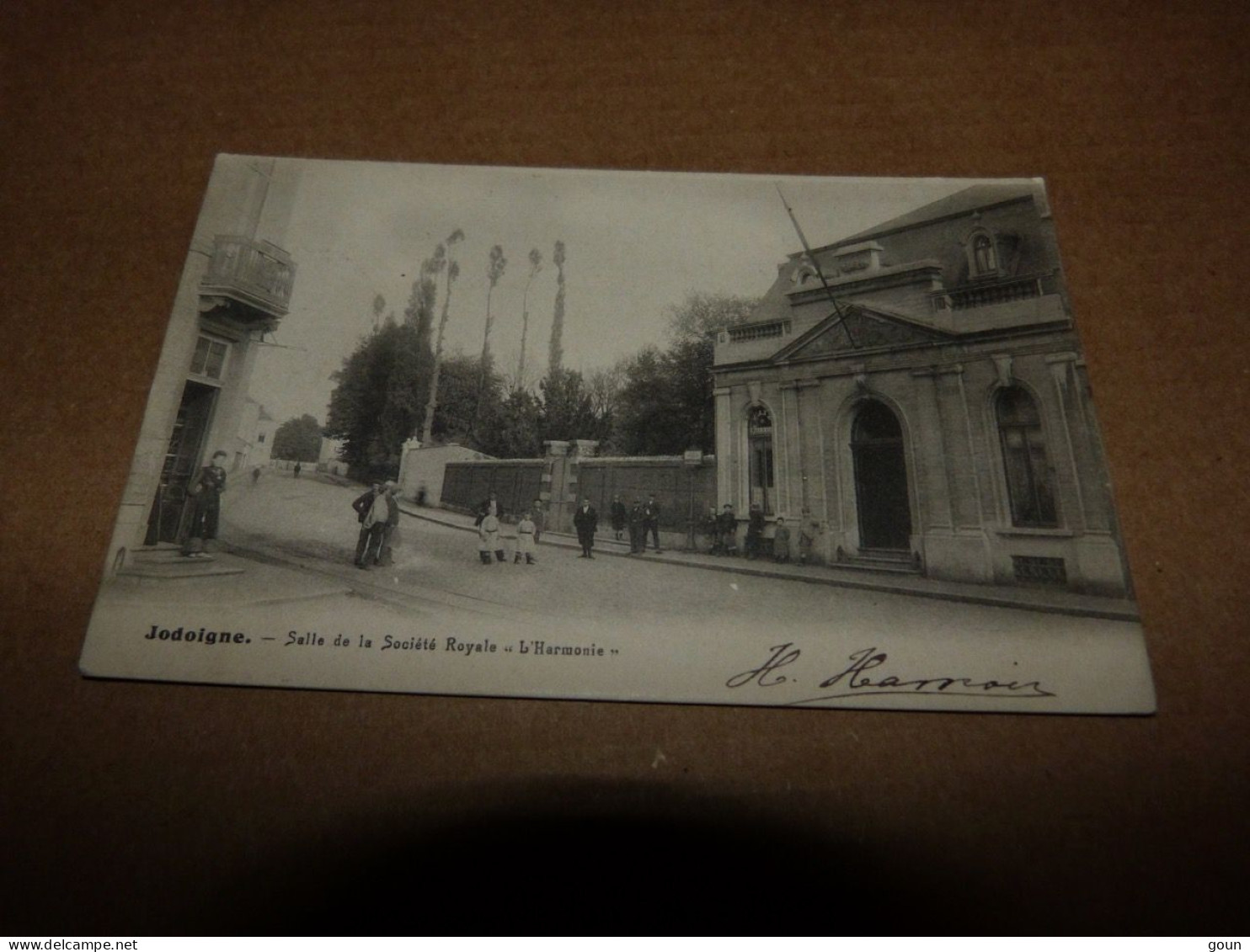 Cpa Ittre Jodoigne Salle De La Société Royale L'harmonie - Ittre