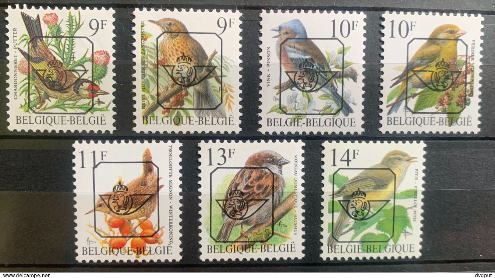 België - PRE832/38, Postfris **, OBP 19€ - Typos 1986-96 (Vögel)