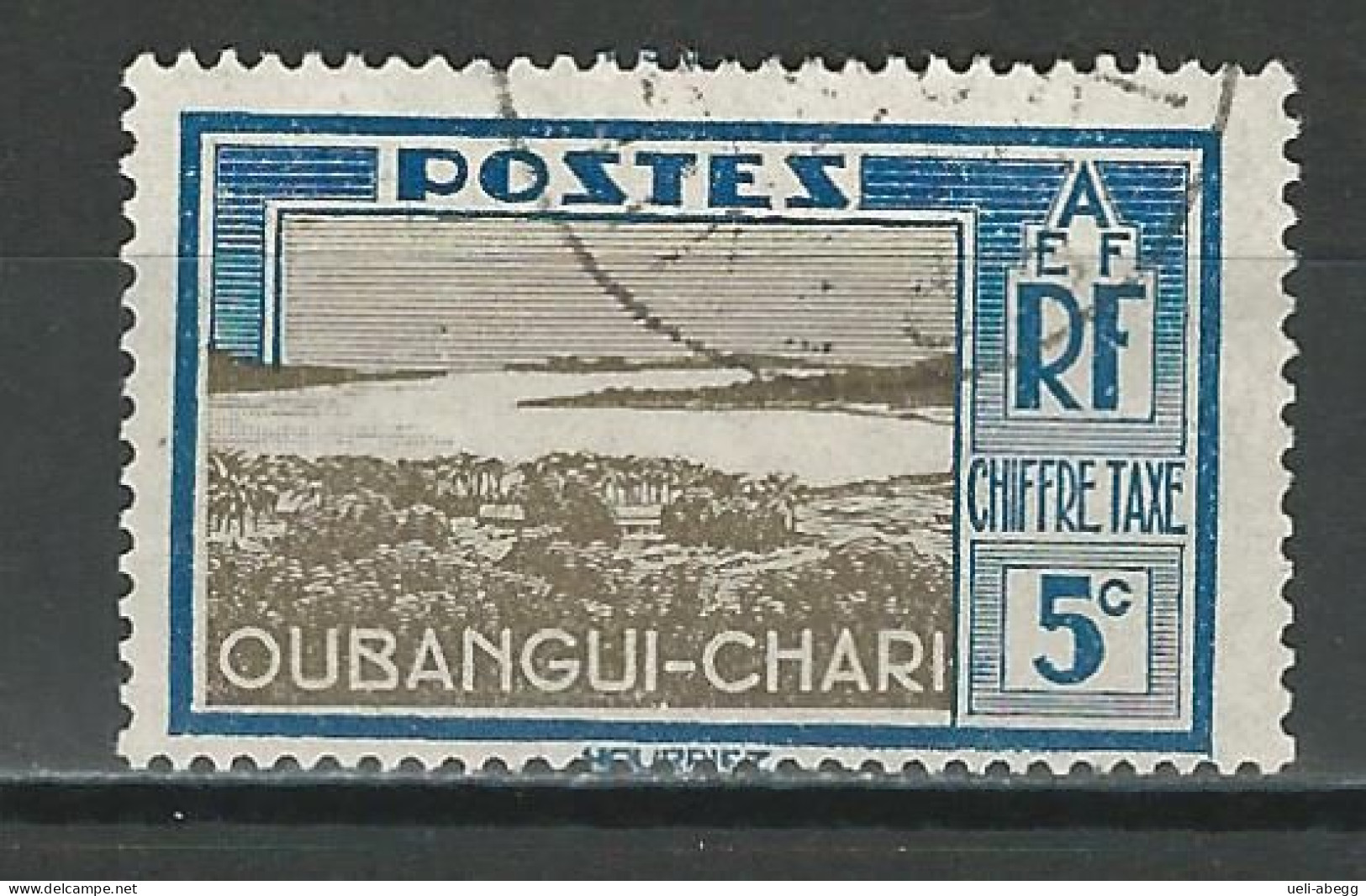 Oubangui Yv.T12, Mi P12 - Used Stamps