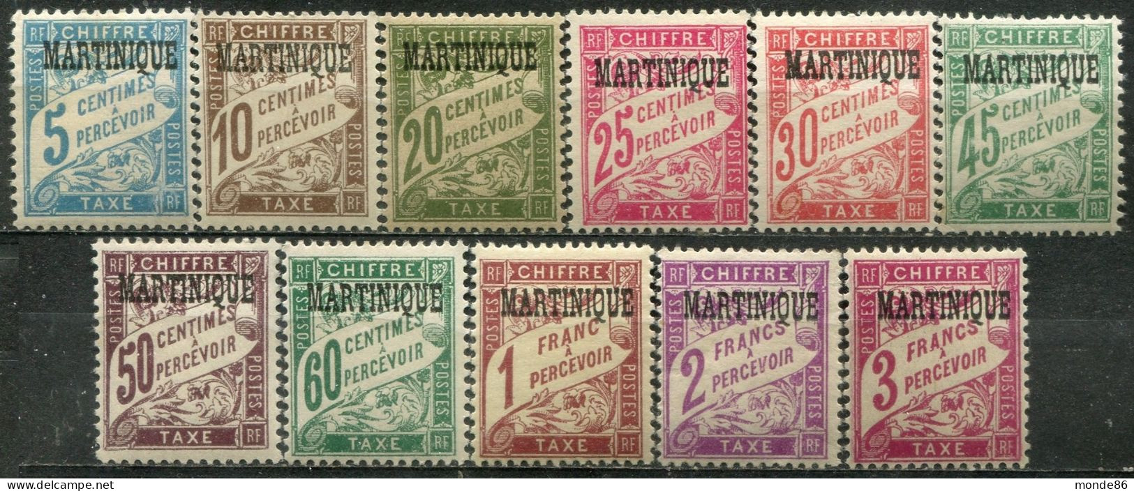 MARTINIQUE - Y&T Taxe N° 1-11 * - Portomarken