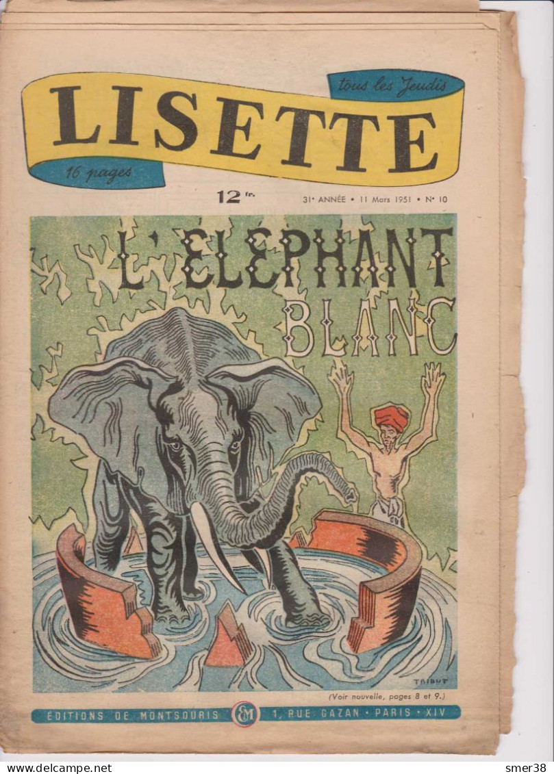 Lisette - Journal Des Fillettes  - 1951  - N°10 - 11/03/1951 - Lisette