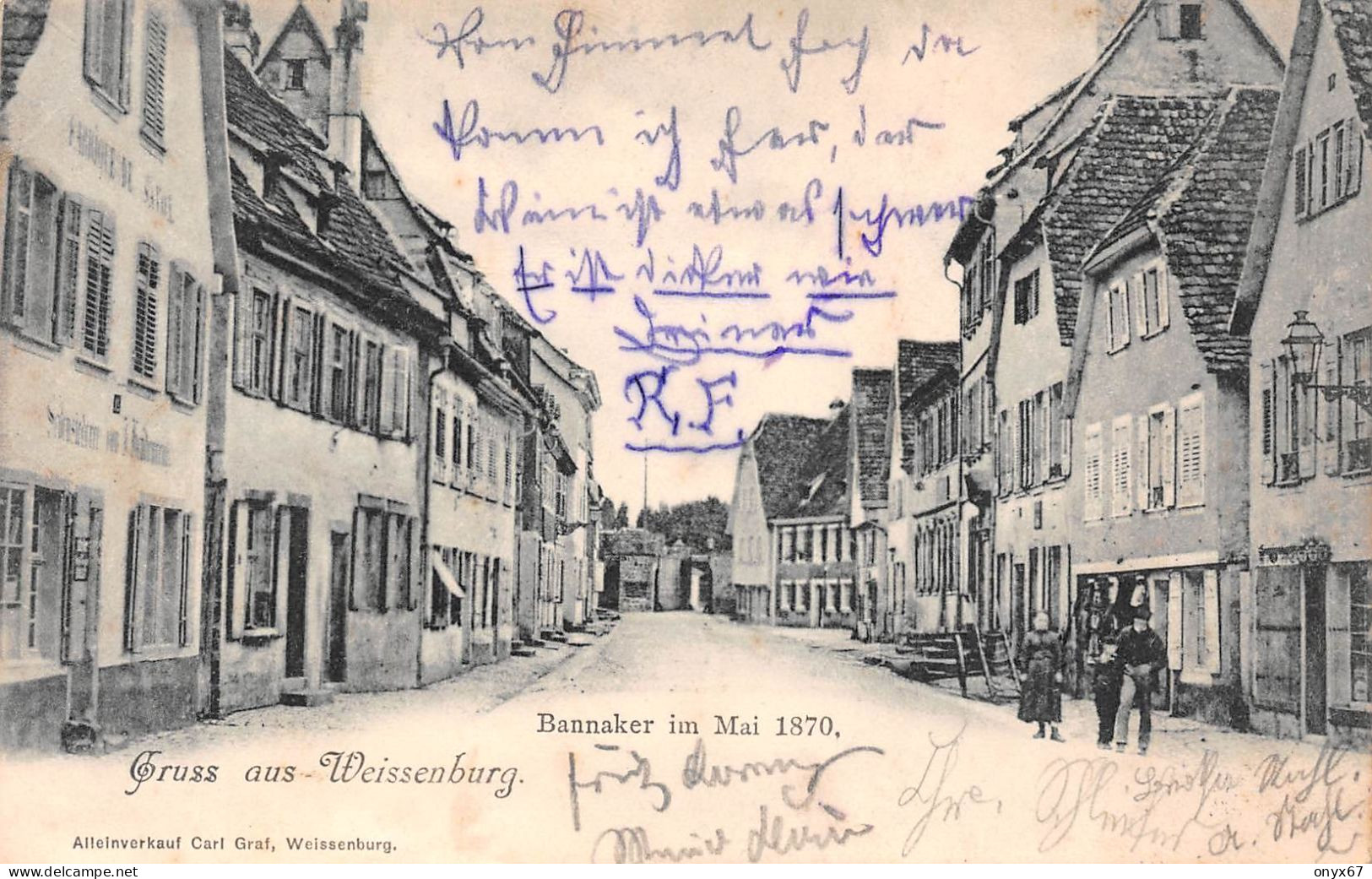 Gruss Aus WEISSENBURG-Wissembourg-67-Bas-Rhin- Bannaker Im Mai 1870 - 1901 - - Wissembourg