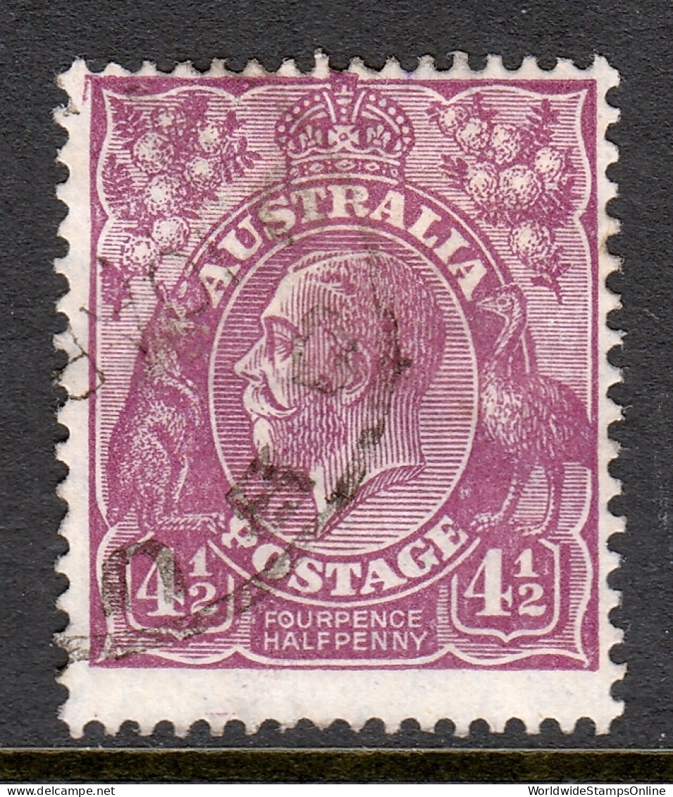 Australia - Scott #74a - Used - P13½X12½ - Pencil/rev. - SCV $32 - Used Stamps