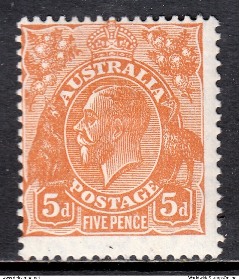 Australia - Scott #75 - MH - Hinge Bump, Minor Soiling At Bottom - SCV $45 - Mint Stamps