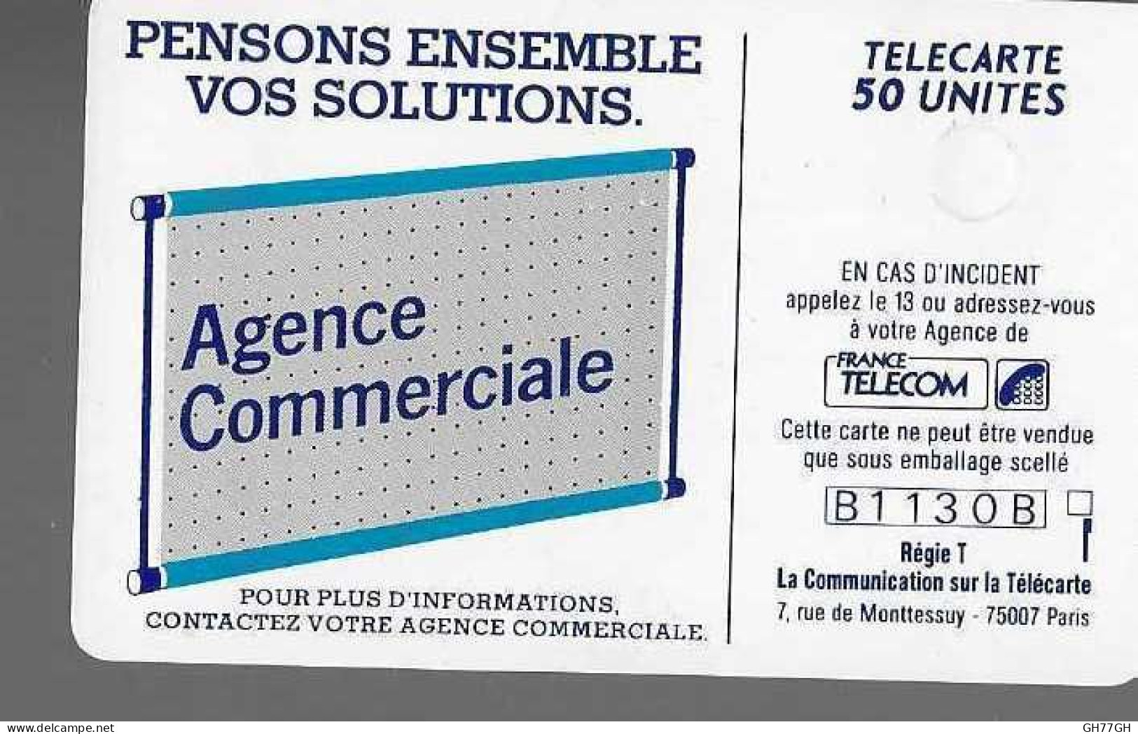 TELECARTE FRANCE TELECOM - “600 Agences”