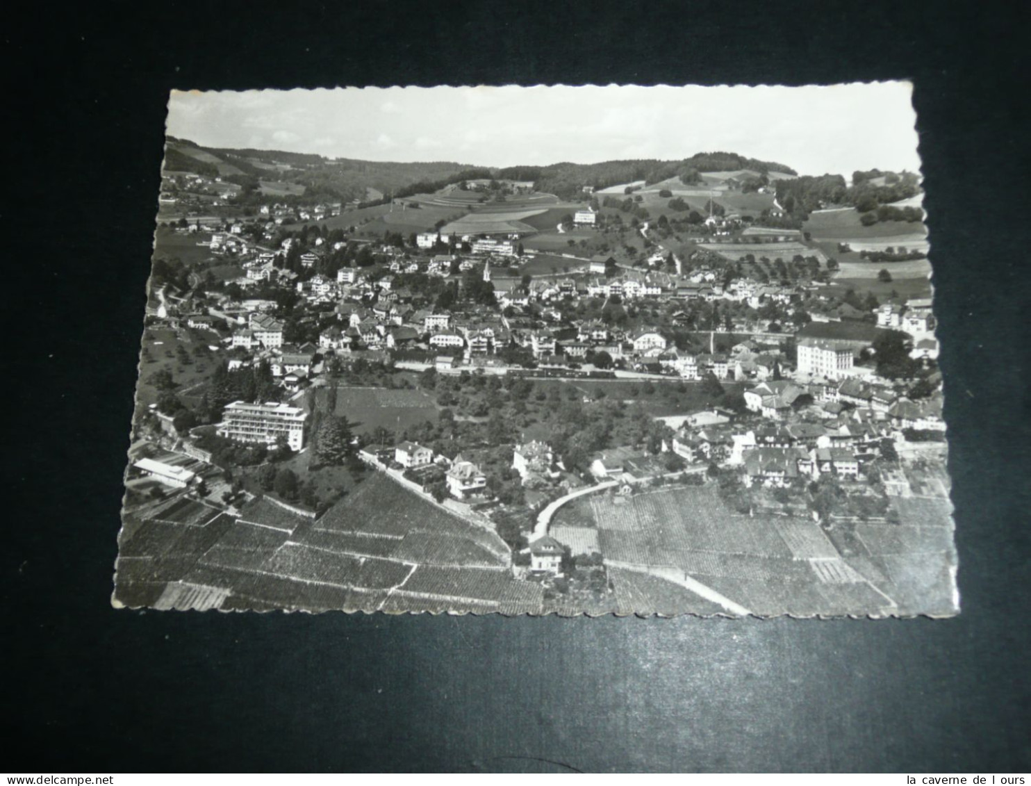 CPSM, Carte Postale, Suisse, En Avion Au Dessus De Chexbres - Chexbres