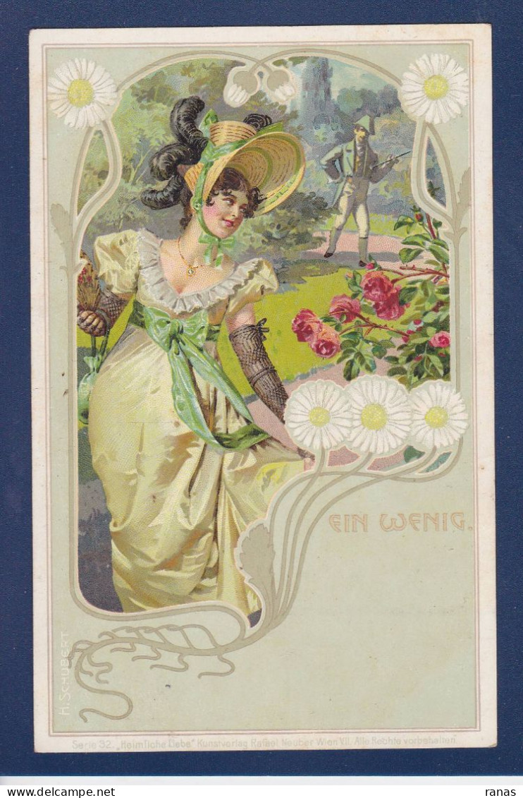 CPA Art Nouveau Femme Woman Non Circulé - Altri & Non Classificati
