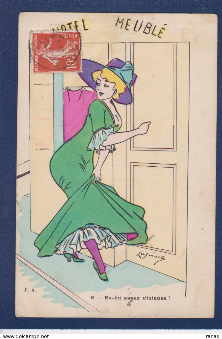 CPA Erotisme Femme Woman Non Circulé Art Nouveau Crculé - Robert