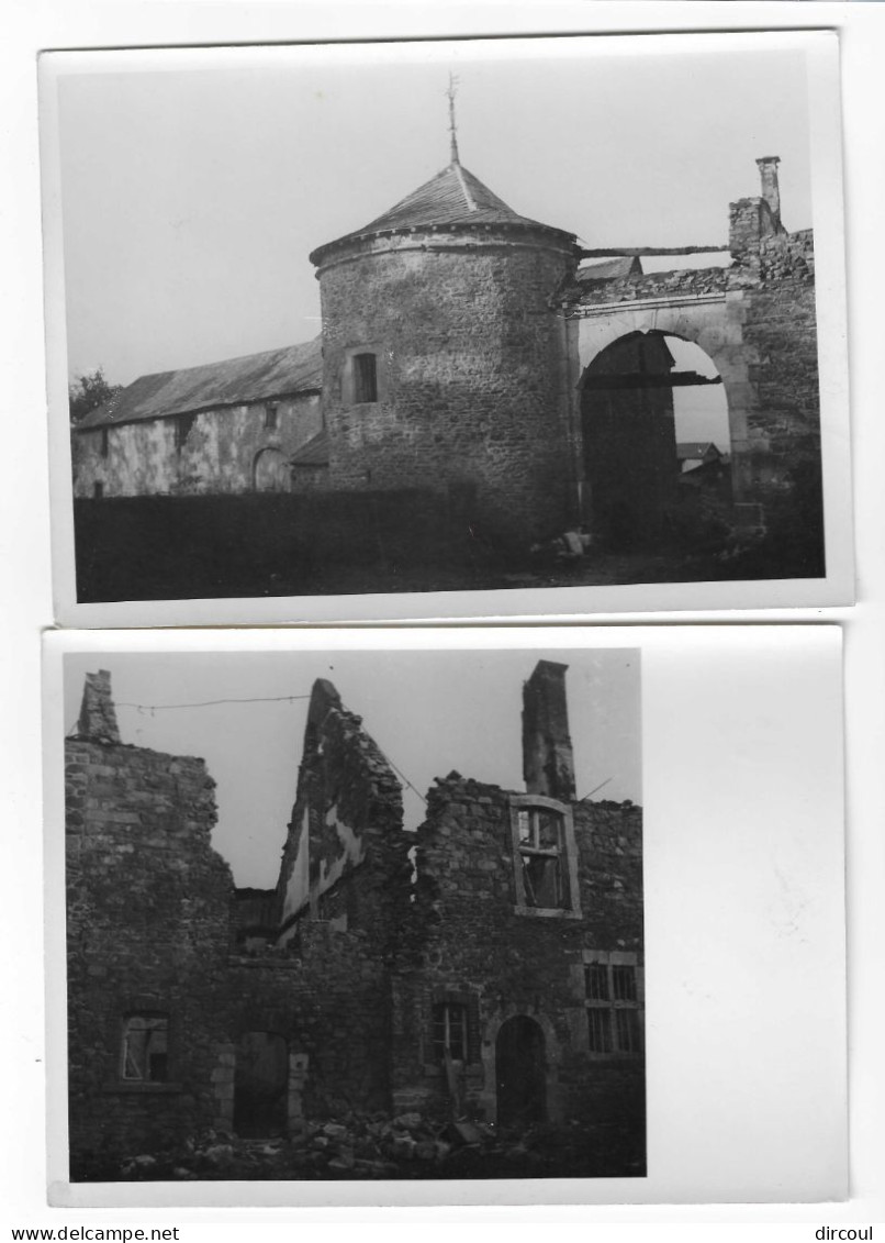 51343  Lierneux  Noirefontaine  2  Anciennes  Photos  18  X  13    Année  1945 - Lierneux