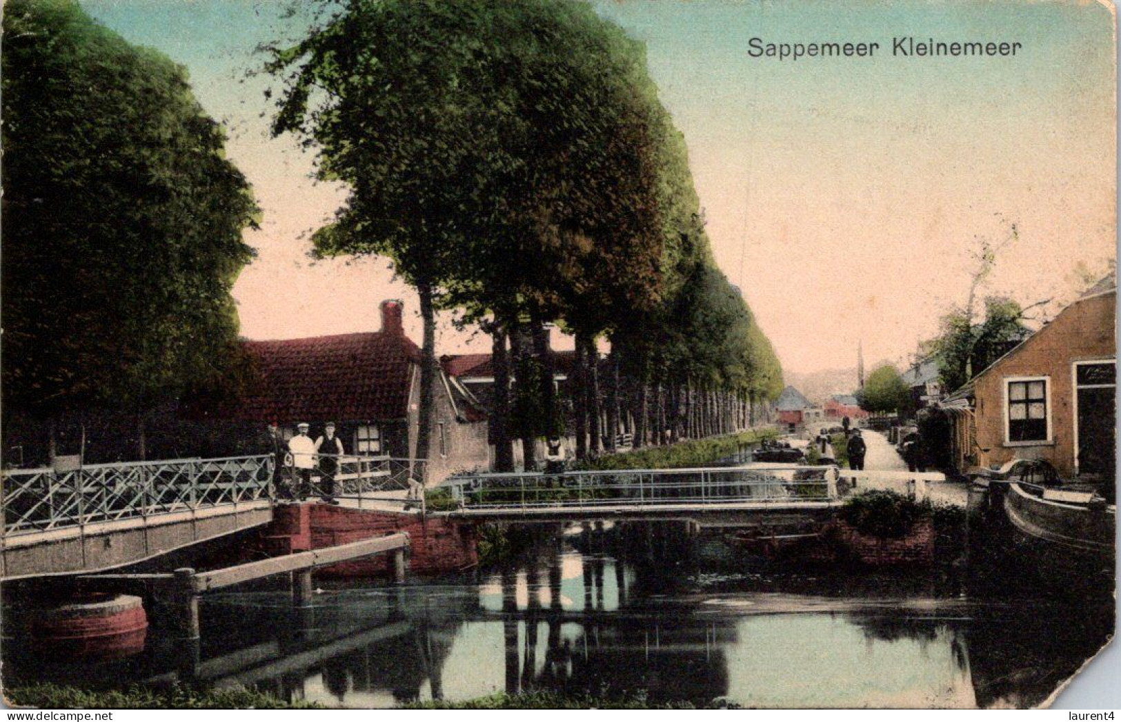 (2 P 28) VERY OLD (posted1910 ?) Netherlands - Sappemeer - Gronigen Region (short Bottom Right Corner) - Sappemeer