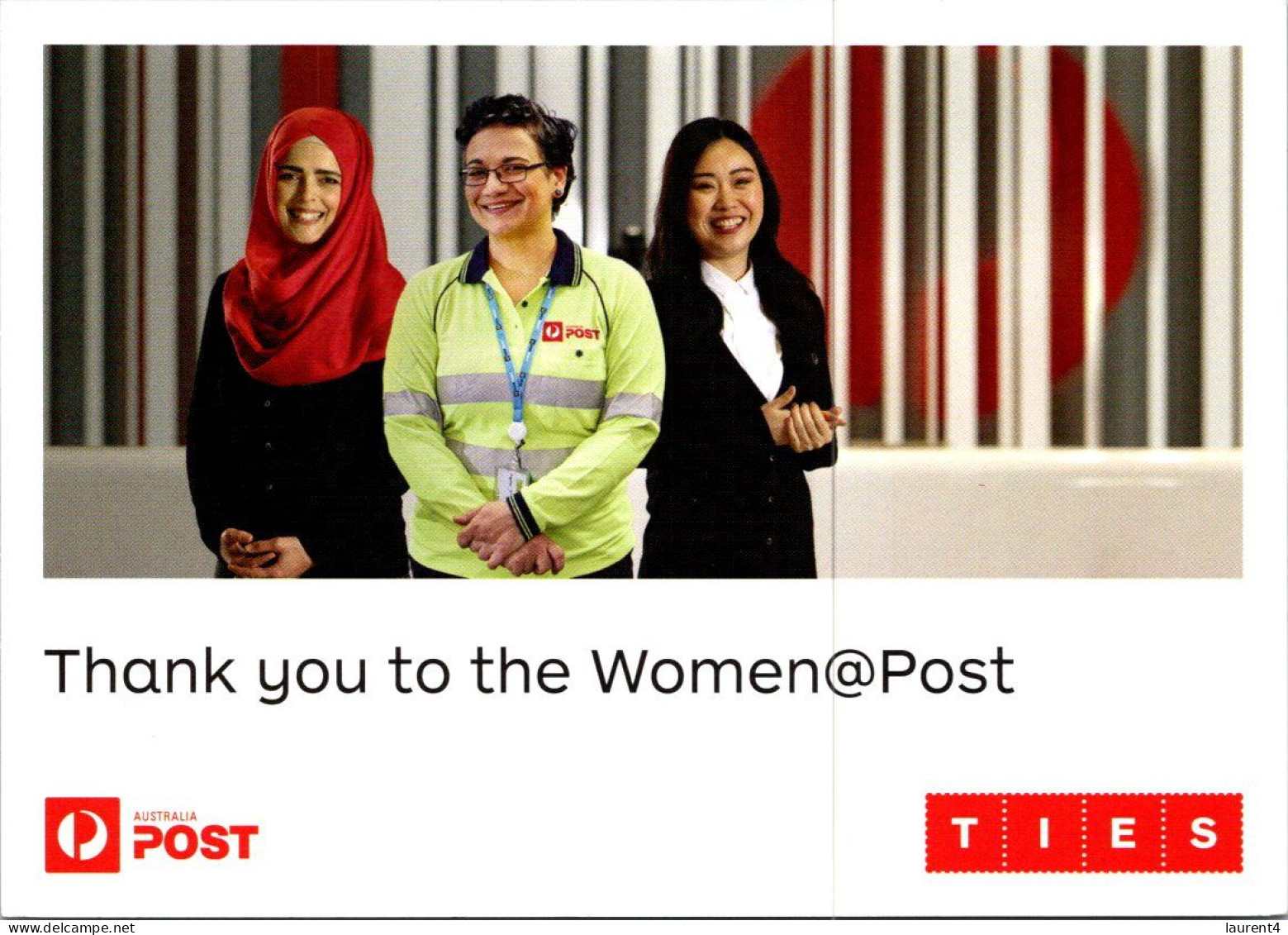 (2 P 30) Australia - Thank You To The Women's Of Australia Post (issued For International Women's Day) - Poste & Facteurs