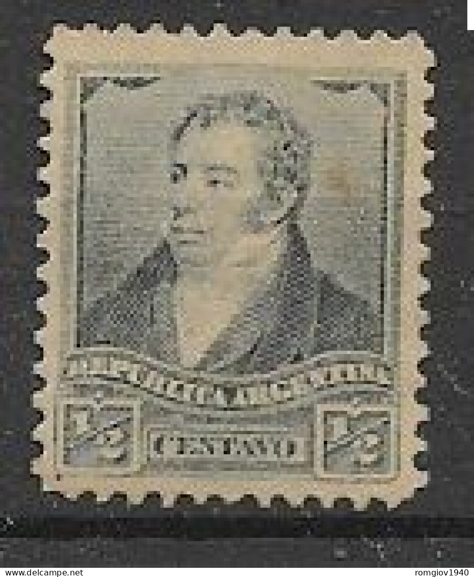 ARGENTINA1892-98  PERSONAGGI CELEBRI YVERT. 94 MLH VF - Unused Stamps